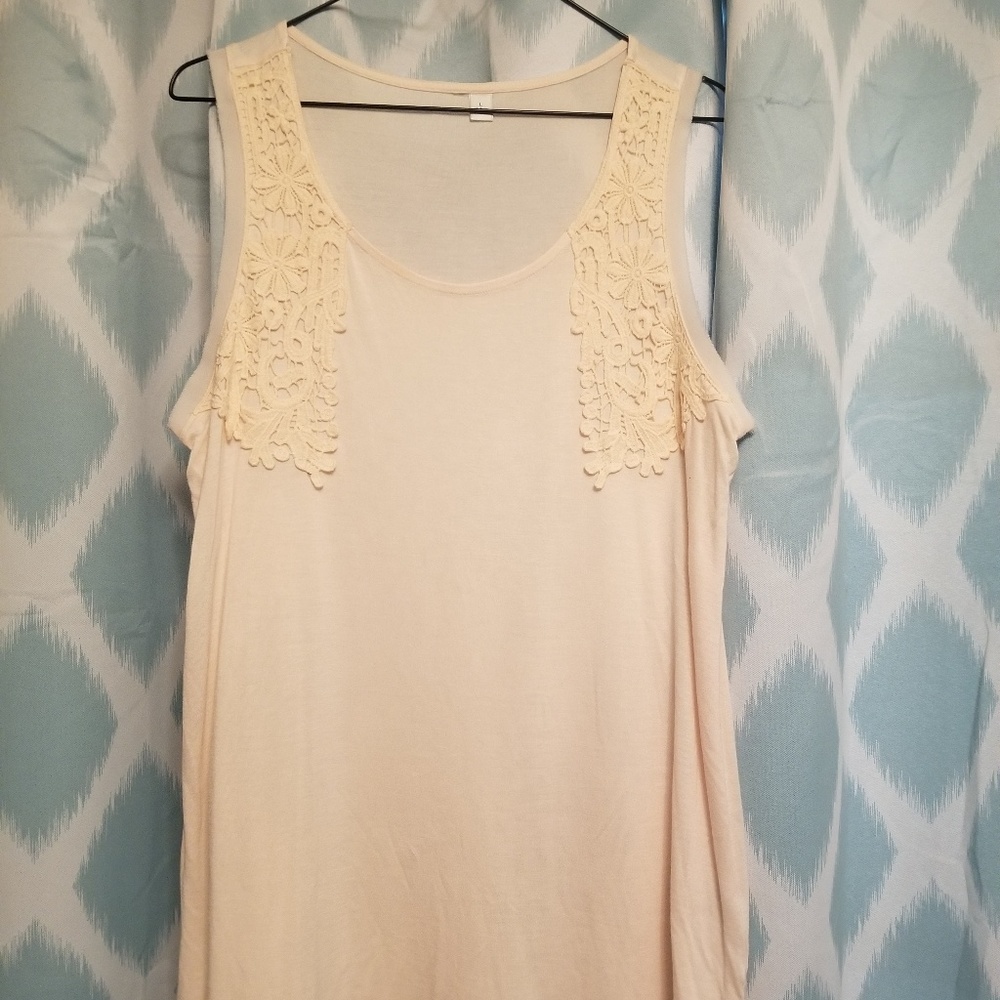 Pink LC Lauren Conrad Lacey Tank Top
